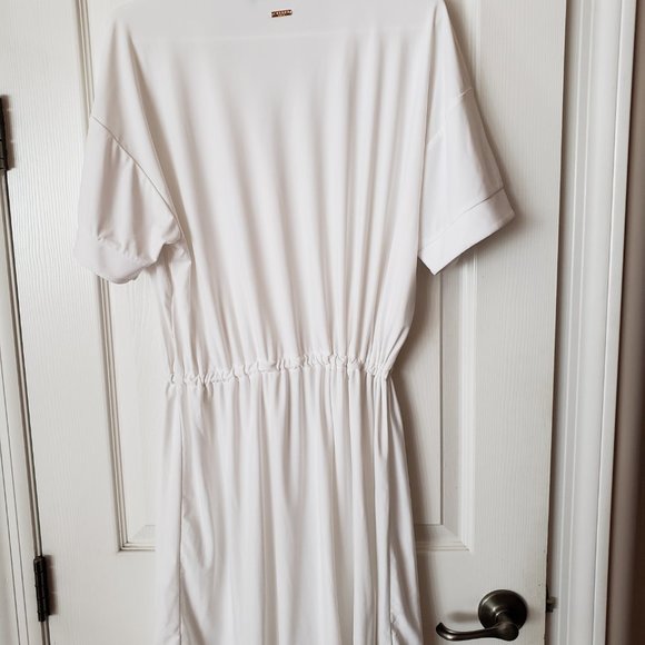 Cabana Life White Relaxed UPF 50+ Shirt Dress Cover-up - NWOT - Picture 6 of 7